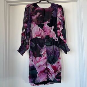 Express Floral Chiffon Dress